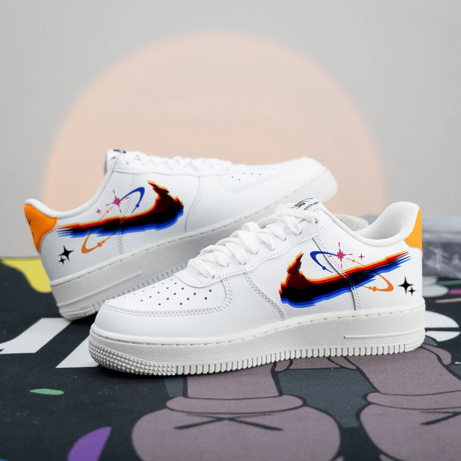 Black Cat Cyberpunk Custom Air Force 1