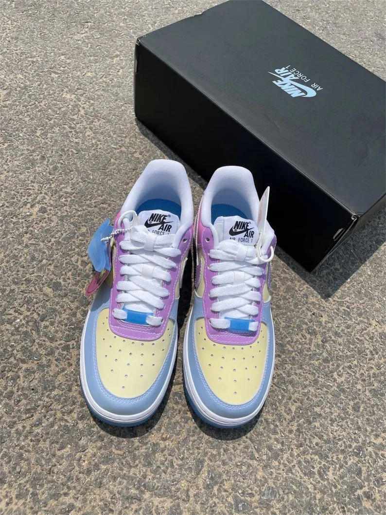 Color Stitching Rainbow Custom Air Force 1