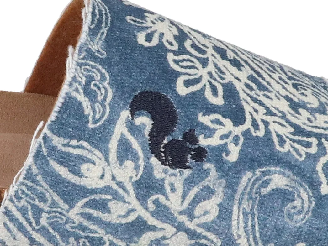 Thies Women Sandals 'Eco Pool Slide', paisley blue